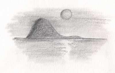 dibujo perfil isla guadalupe