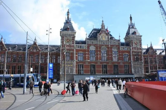 Central station en Amsterdam