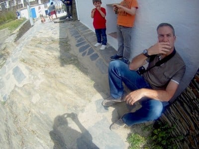 instante después de romper la cámara