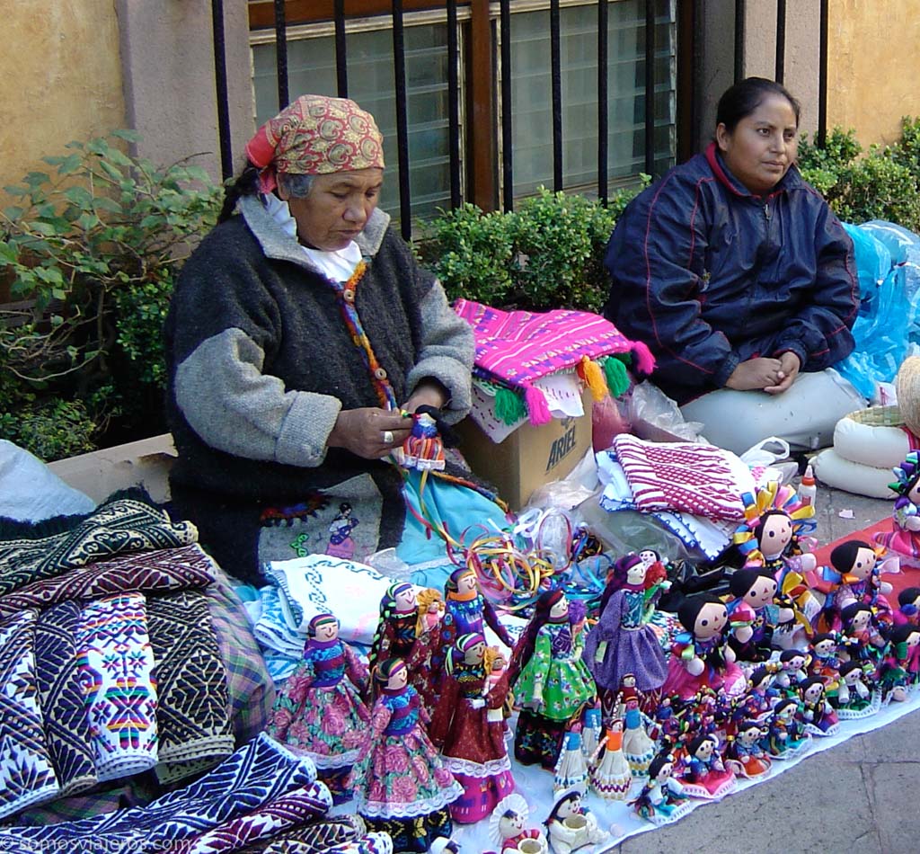 Venta de artesanía en Querétaro
