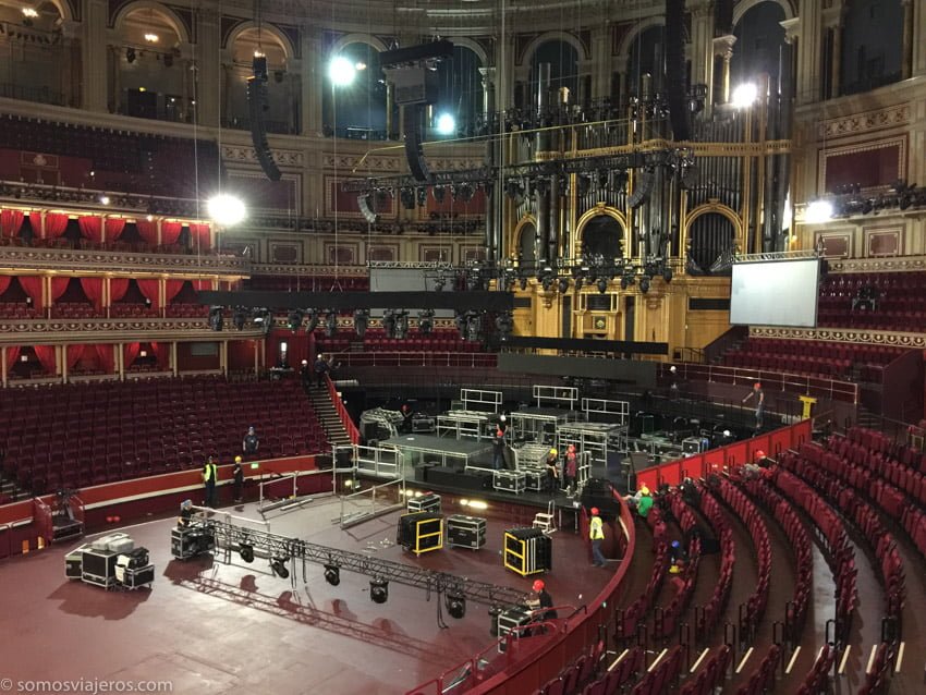 Royal Albert Hall de Londres. Preparando el concierto de Carlos Vives