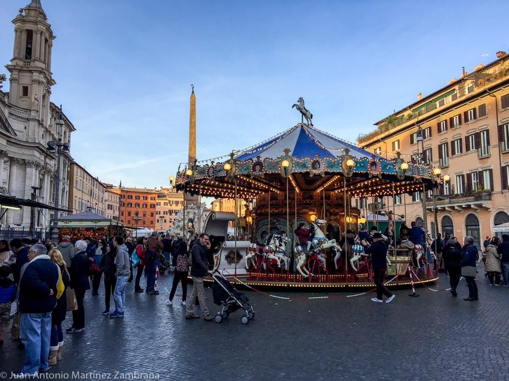 Piazza Navona en Navidad