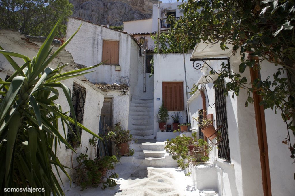 vista barrio Anafiotika